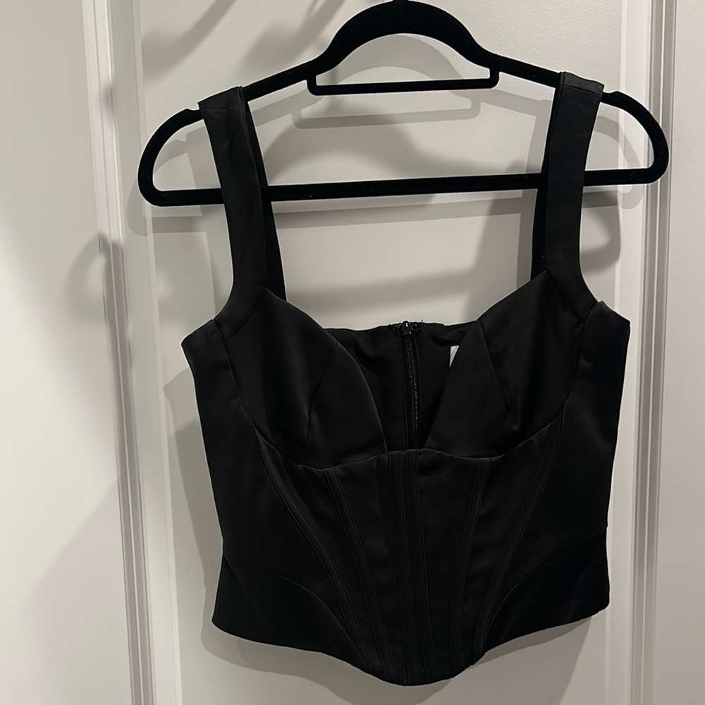 Chic Black Corset Top